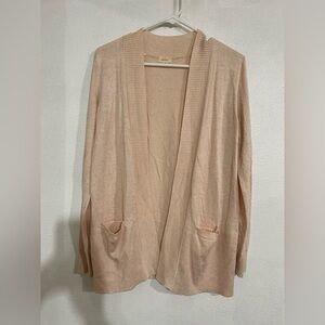 Debut open cardigan, viscose blend size M NWOT knitted front pockets